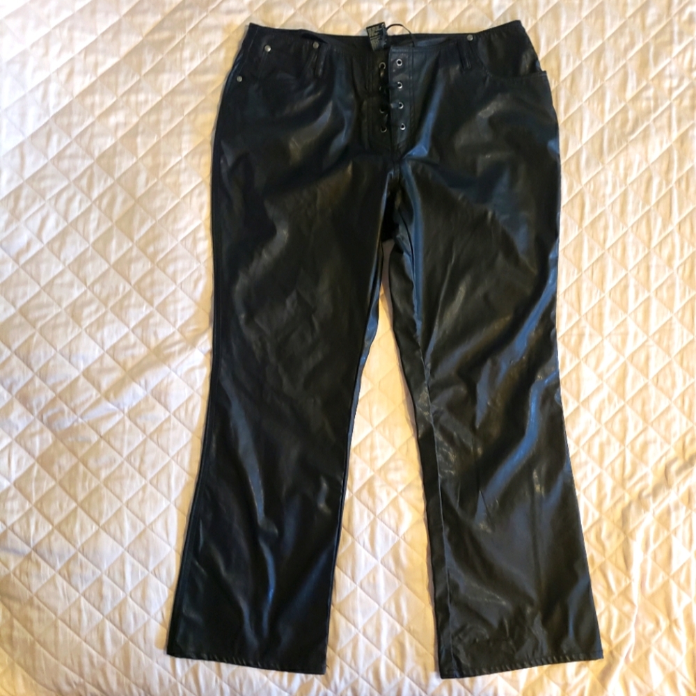 No Boundries Vegan Leather Pants 18W